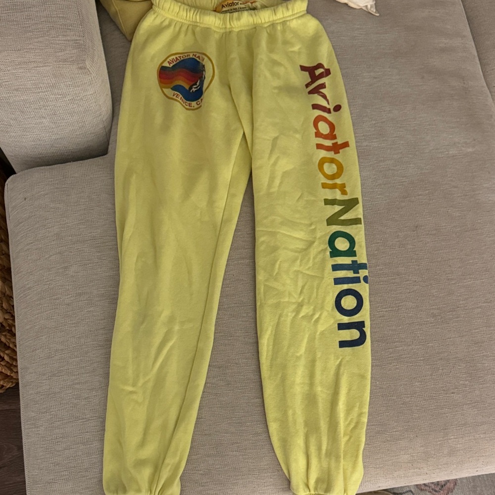 Aviator Nation Multicolor Logo Sweatpants